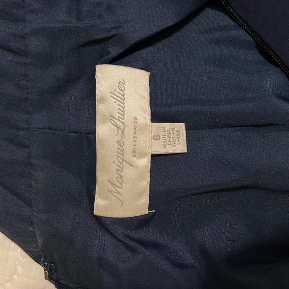 Monique Lhuillier navy bridesmaid dress - Picture 5 of 5